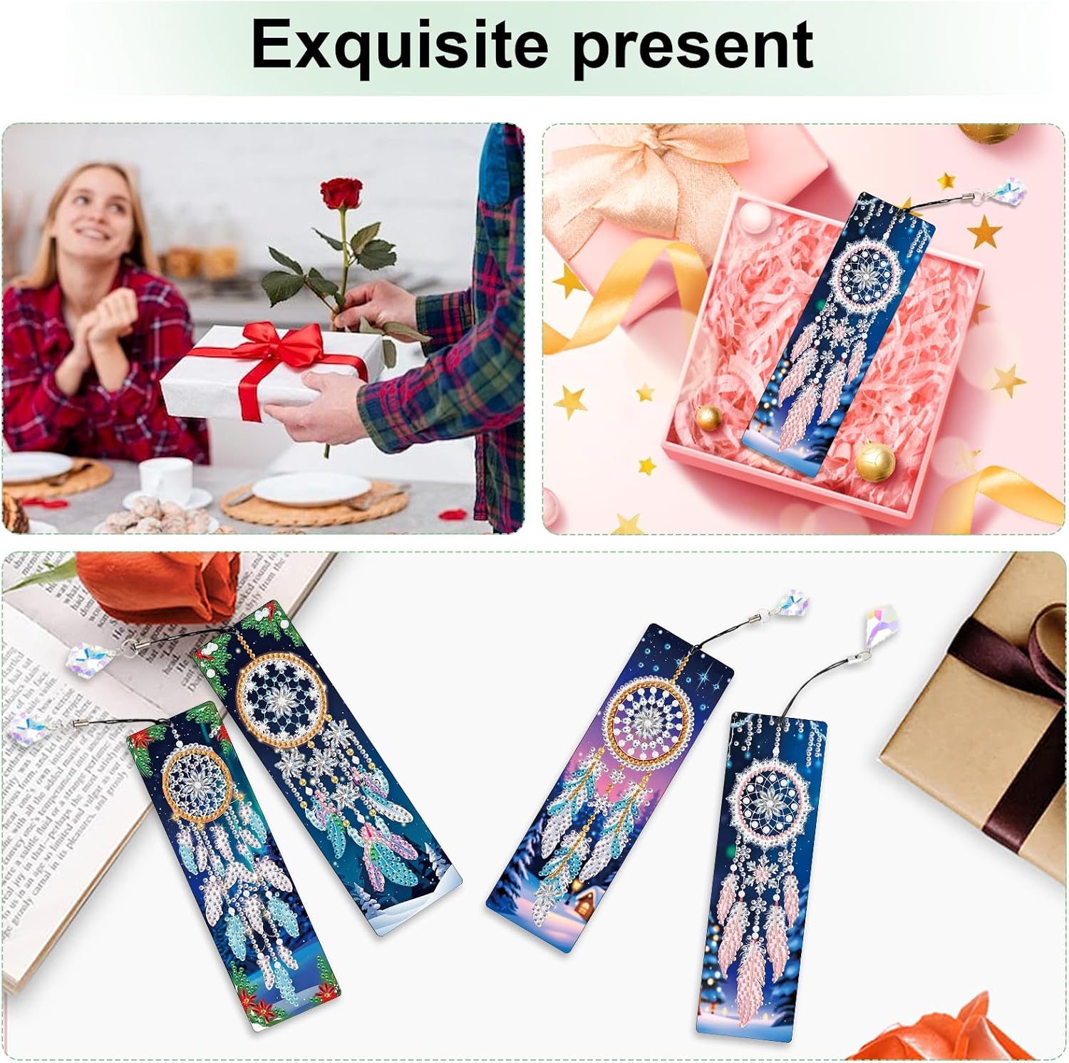 Thumbnail 6 de 5D Diamond Painting Bookmarks, 4-Piece Set