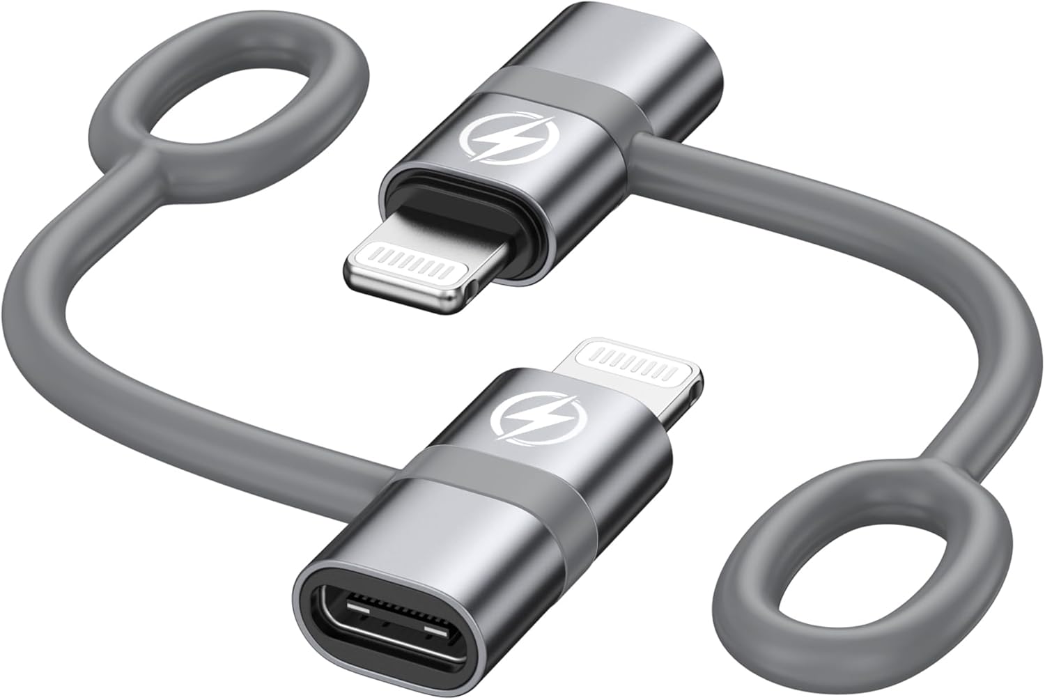Detalle de RAVIAD 36W USB-C to Lightning Adapter (2-Pack) – Fast charging USB-C to iPhone Lightning lead converter