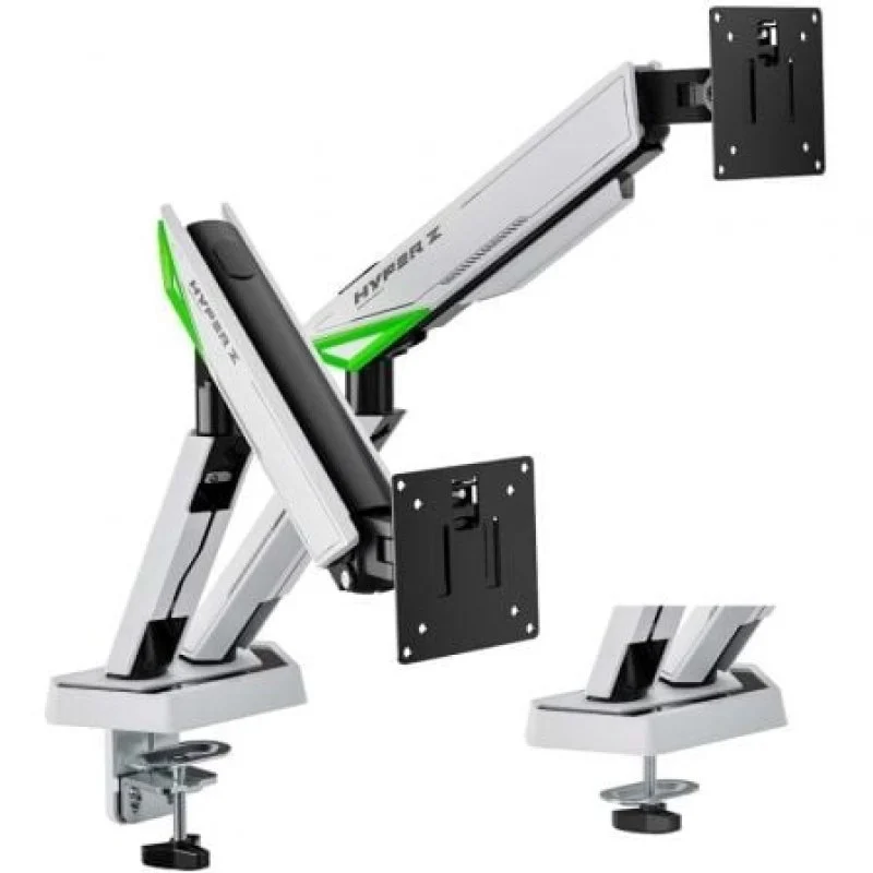 Detalle 2 de AISENS DT38TSR-345: Soporte de mesa giratorio e inclinable para doble monitor (hasta 38")