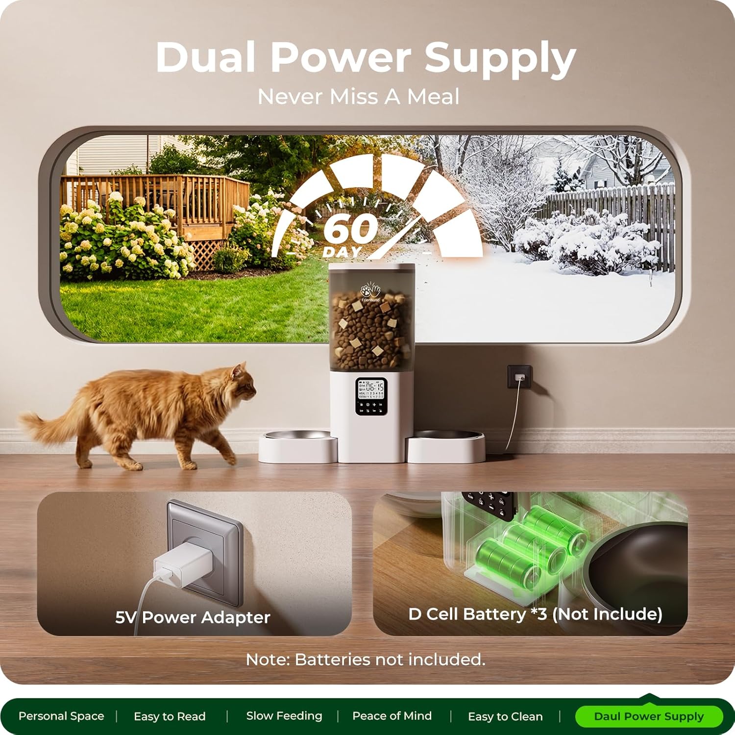 Thumbnail 6 de Frienhund Automatic Dual Cat Feeder
