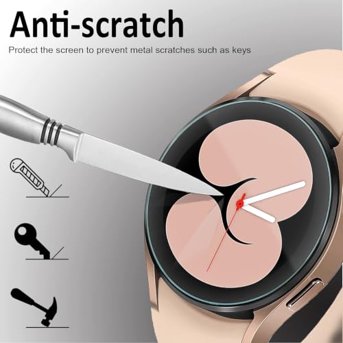 Detalle de SPGUARD 4-Stück Schutzfolie 40 mm für Samsung Galaxy Watch 7/8/FE/6/5/4 – Panzerglas Displayschutz