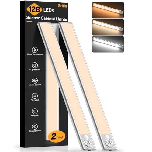 Detalle de Gritin Luce LED Sottopensile 37.5 cm, ricaricabile, sensore e luce laterale