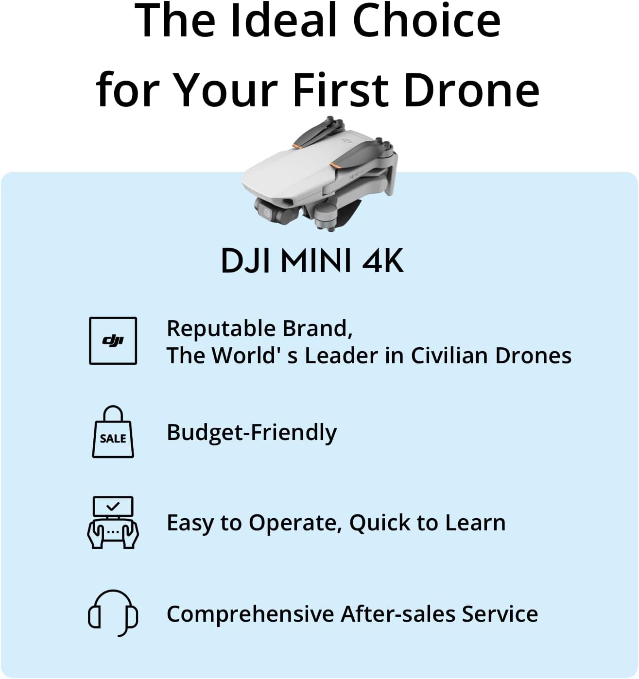 Detalle de DJI Mini 4K Fly More Combo: Compact 4K Drone with Extended Battery Life