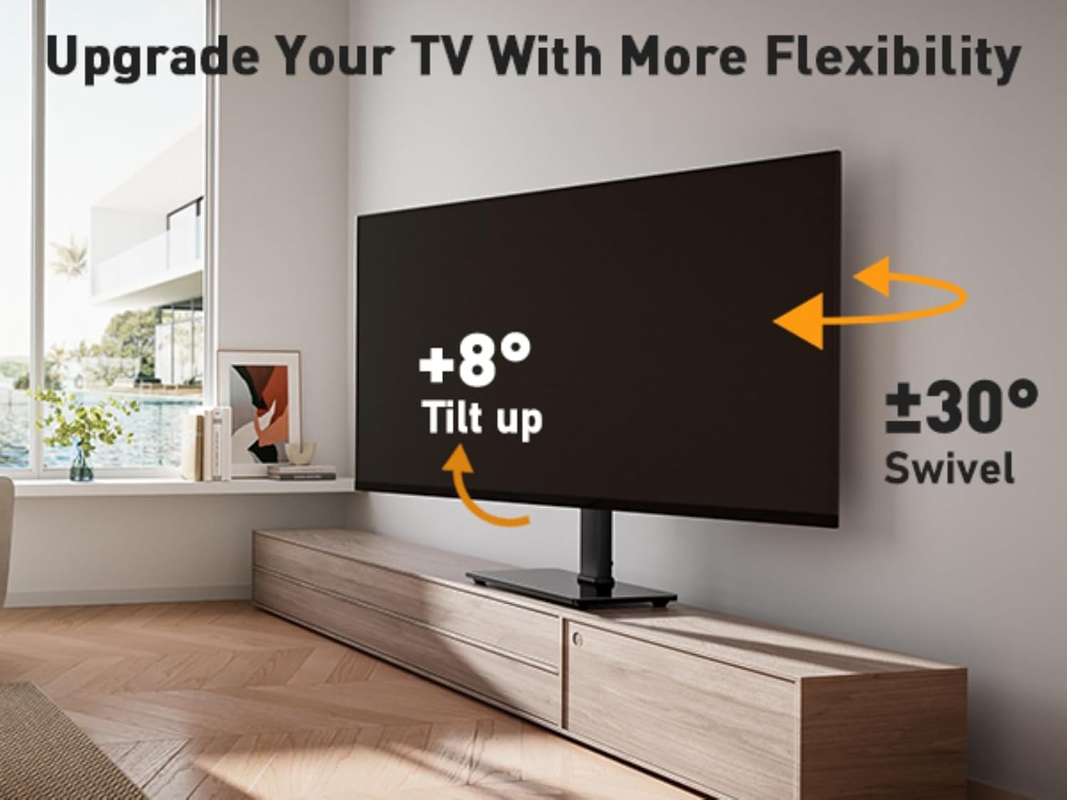 Thumbnail 5 de Perlegear PGTVS26 Swivel TV Stand 88 lbs