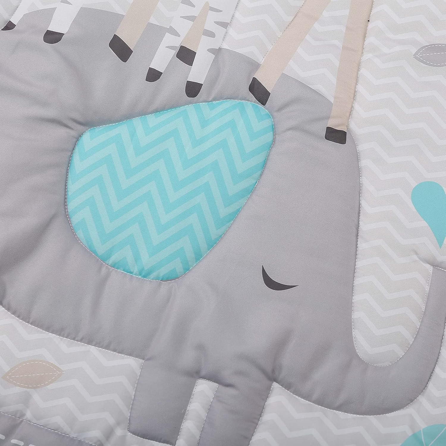 Thumbnail 6 de TEALP Baby Toddler Blanket Quilt Cot Comforter 84x107 cm – Giraffe & Elephant