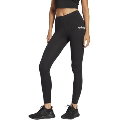 Detalle 2 de adidas Donna Essentials Linear Cotton Leggings Tights – Black/White, M