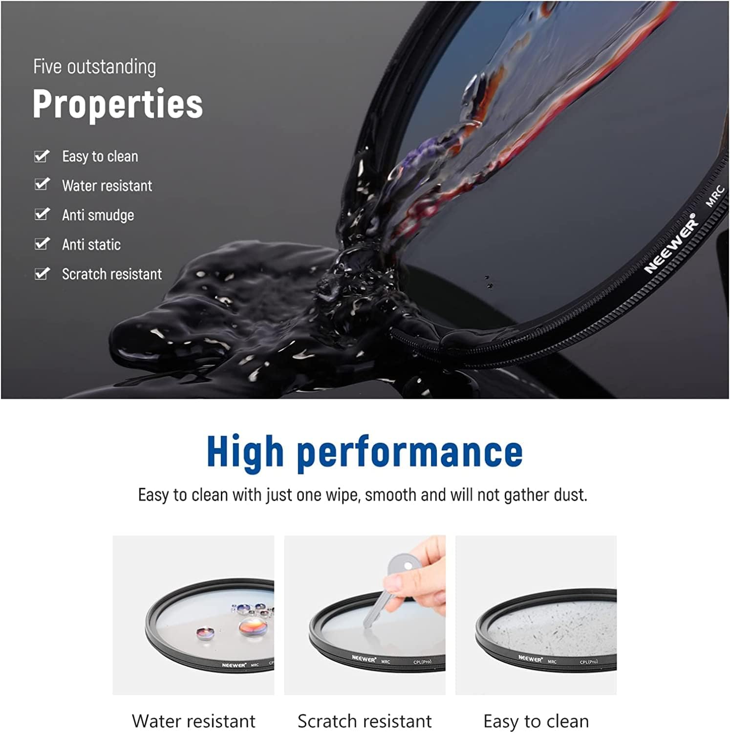 Thumbnail 5 de Neewer 62mm Circular Polarising Filter 62mm