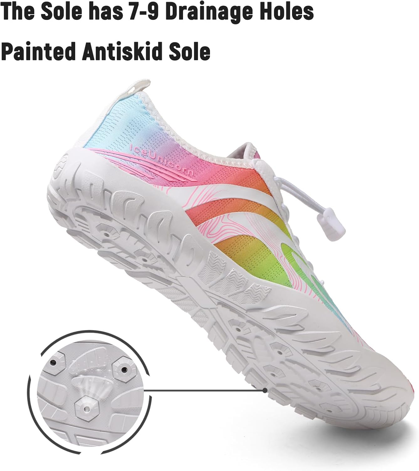 Thumbnail 3 de IceUnicorn Strandschuhe & Aquaschuhe mit schnelltrocknendem Mesh-Futter – Badeschuhe für Damen und Herren
