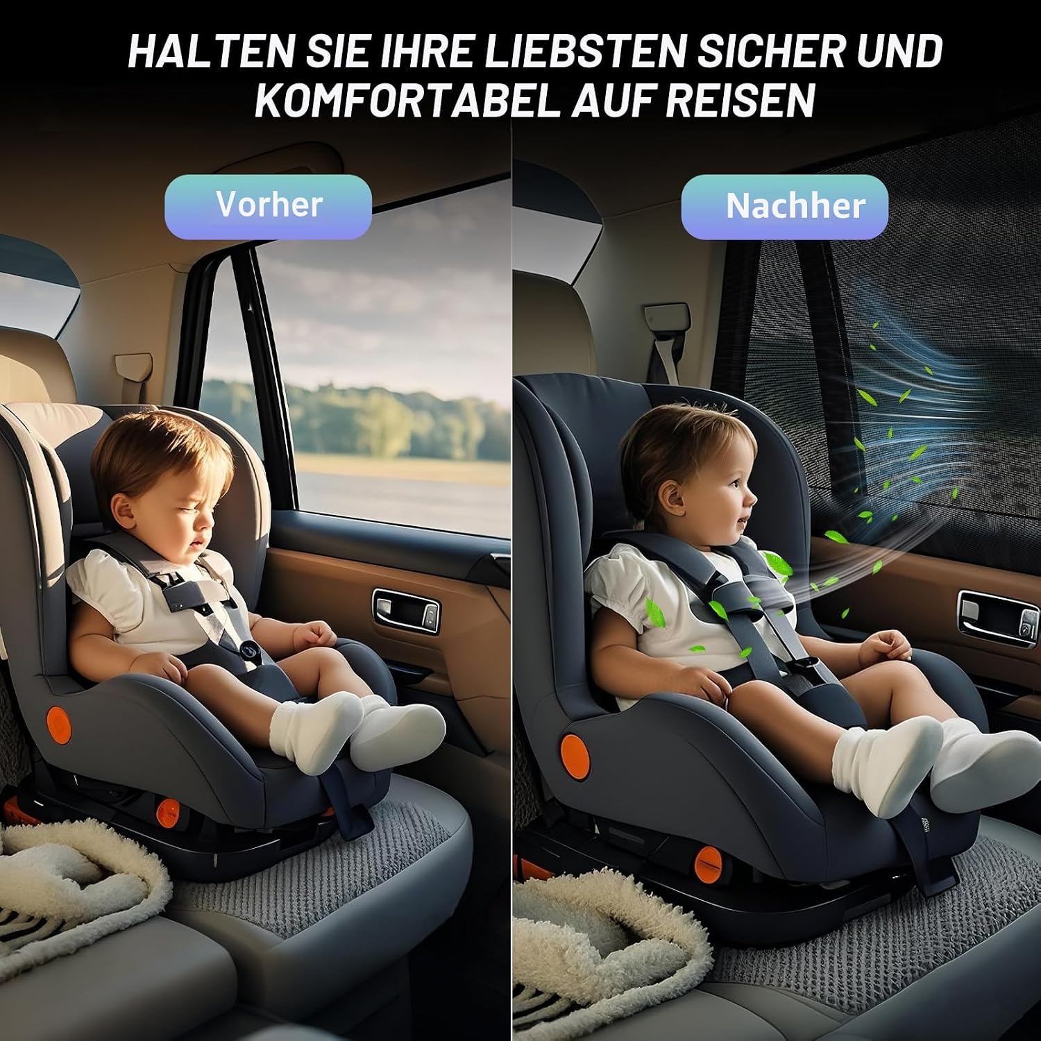 Thumbnail 1 de PEMOTech Sonnenschutz Auto Baby 58,9–101,1 cm
