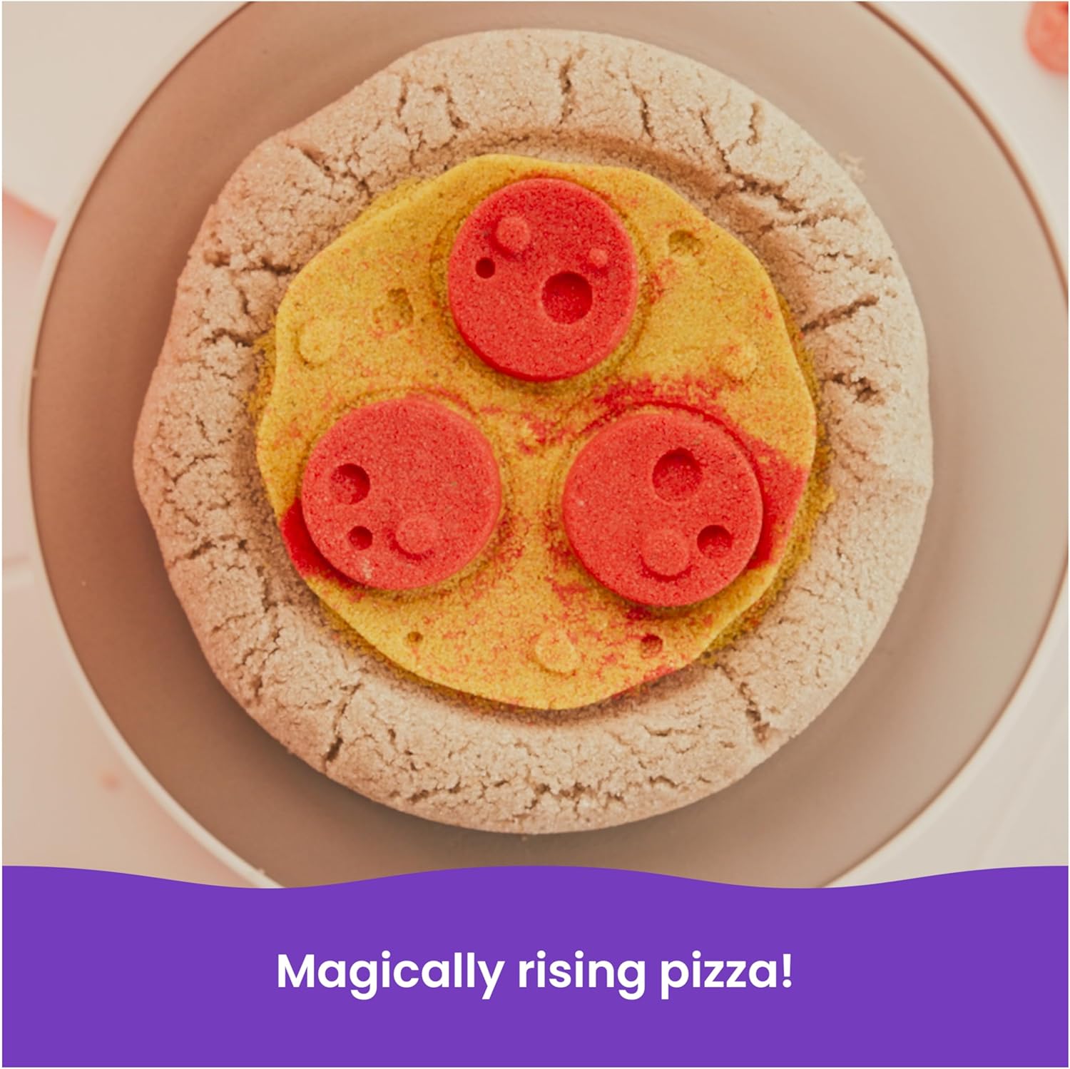 Thumbnail 4 de Kinetic Sand Squish Pizza Set di Gioco 452 g