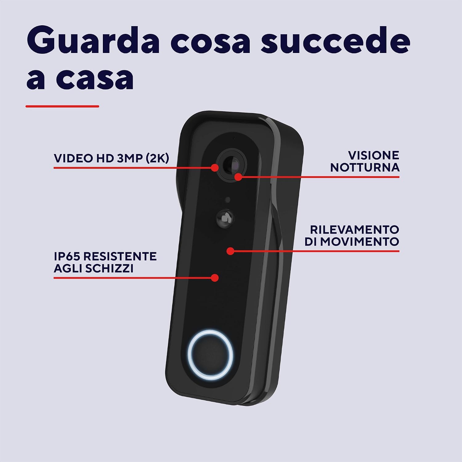 Detalle 2 de Trust Campanello Videocitofono 3MP 2K HD