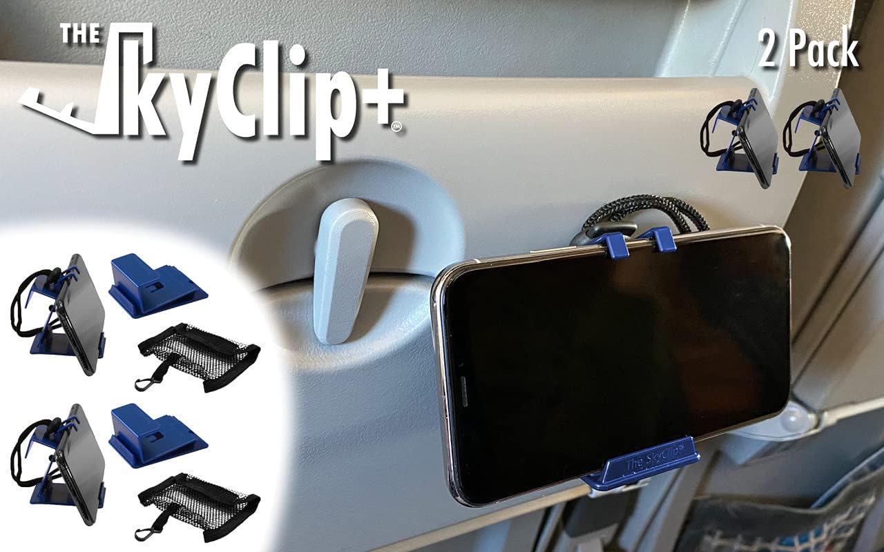 Detalle de The SkyClip SkyClip+ 携帯電話・タブレットホルダー 折りたたみ式・角度調整対応・ブラック