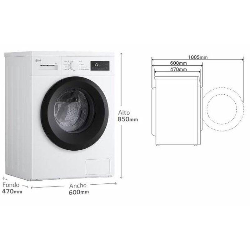 Detalle 2 de LG F4A10S8NWK Lavadora 8 kg, 1.400 rpm