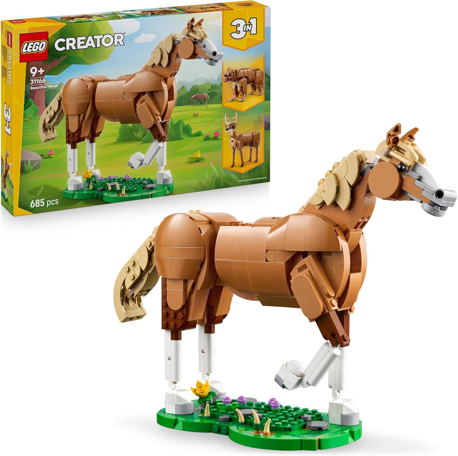 Detalle de LEGO Creator 31166 Caballo Noble 3en1