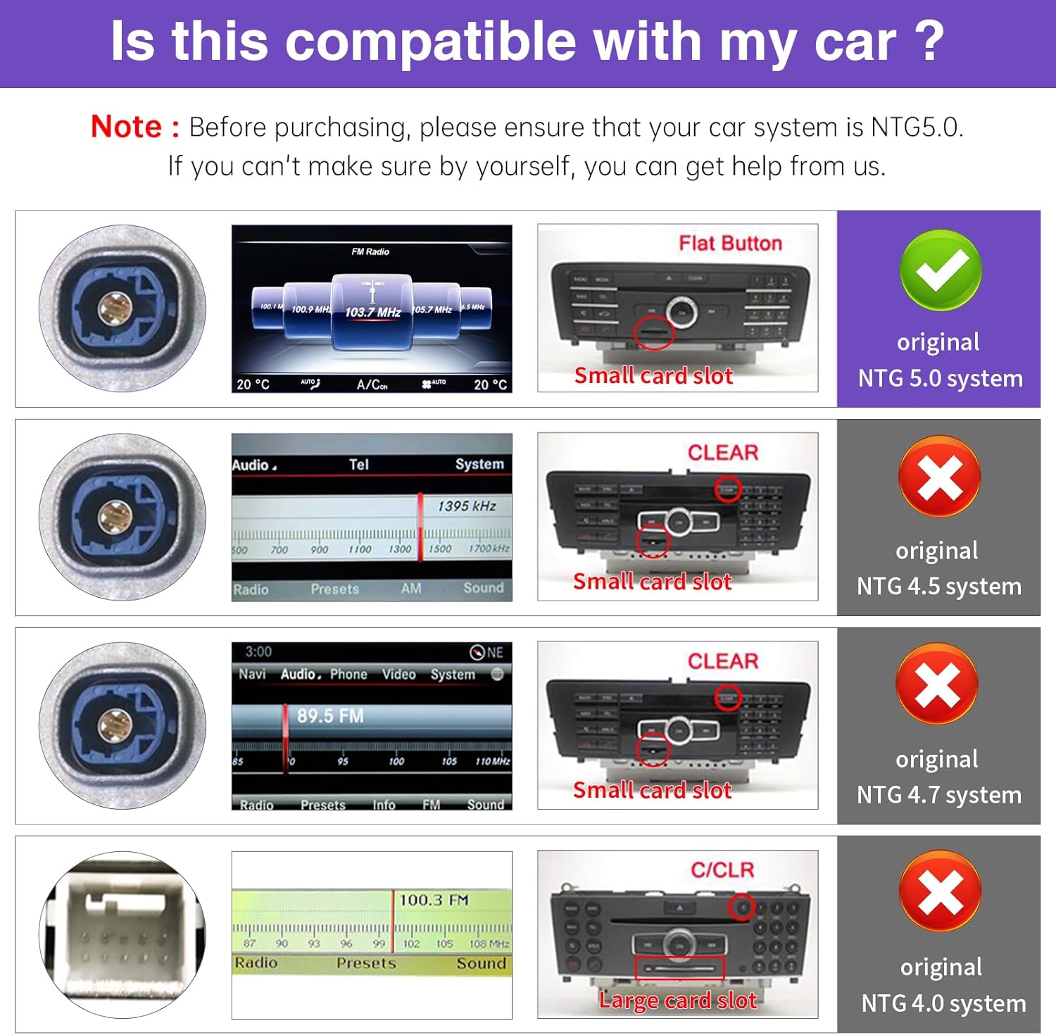Thumbnail 2 de NINETOM 2026 Upgraded 12.3" Ultra-Narrow Touchscreen CarPlay/Android Auto Receiver for Mercedes-Benz NTG 5.0/5.1/5.2 (W205 2015–2018)