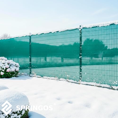 Thumbnail 7 de SPRINGOS Filet d'ombrage 1 x 50 m + 200 Attaches-câbles – filet HDPE 140 g/m², 90% d'ombrage, vert
