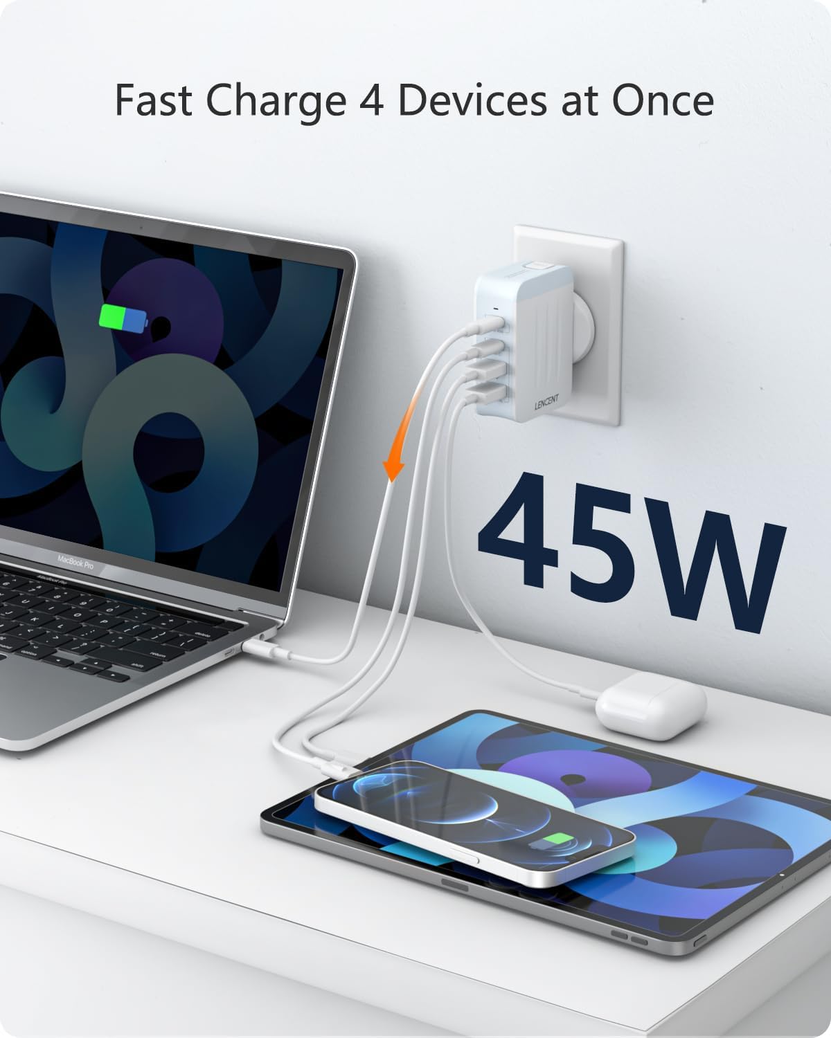 Thumbnail 4 de LENCENT Universeller Reiseadapter 45W