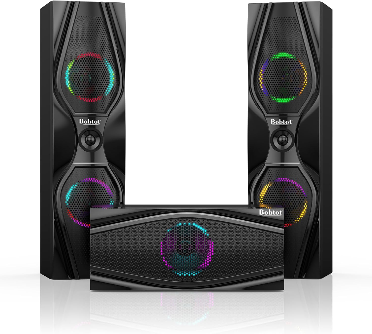 Detalle 1 de Bobtot Home Theater Speakers 1200 Watts