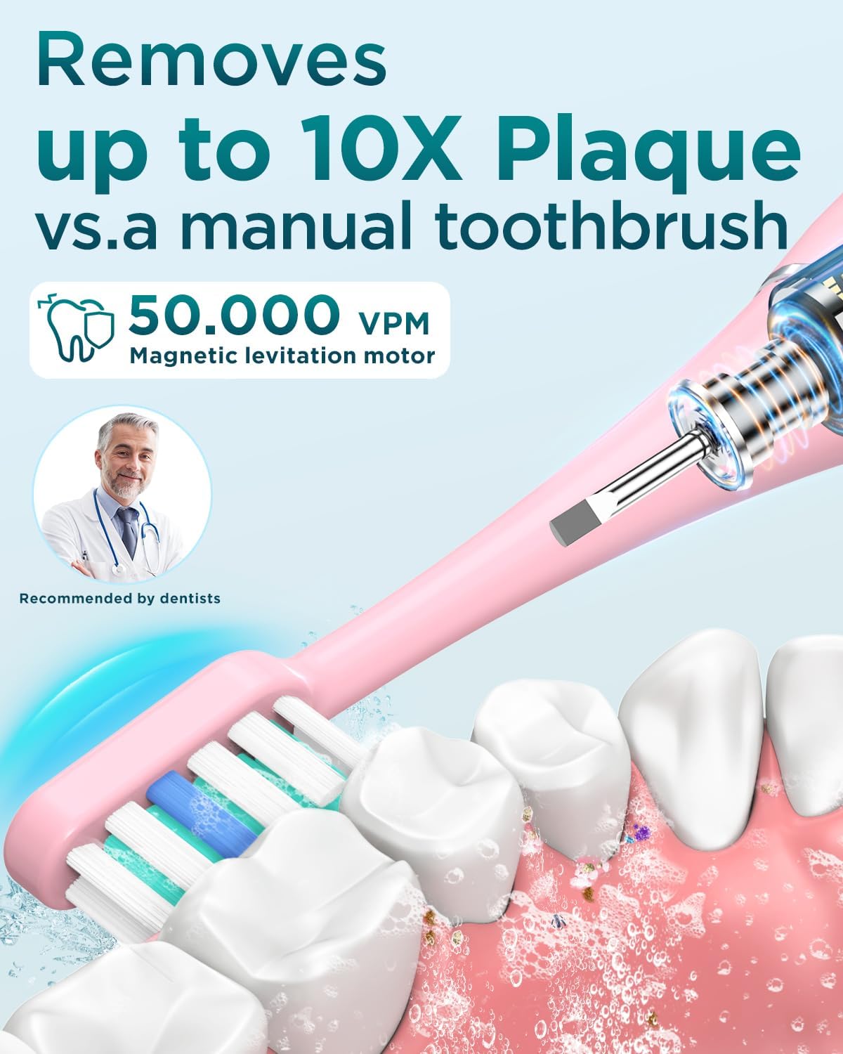 Detalle 2 de Electric Toothbrush for Kids and Women 90 Days