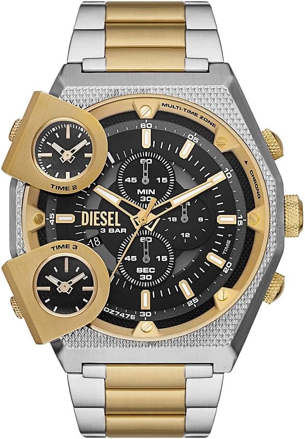 Detalle de Diesel Sideshow: orologio da uomo con cronografo e cinturino in silicone