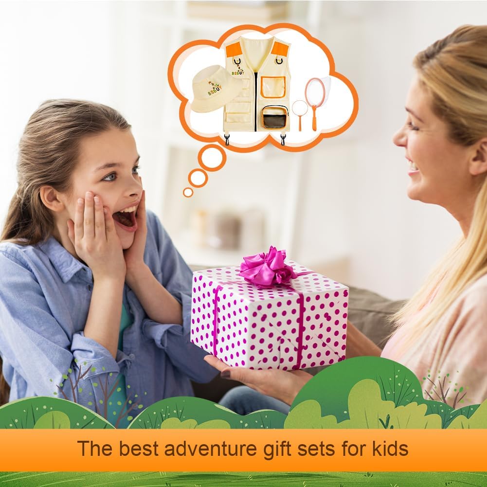 Thumbnail 6 de BSBUY Kids Explorer Kit Outdoor Adventure Set (Bug Hunting) – 4-piece vest, hat, magnifying glass & insect net