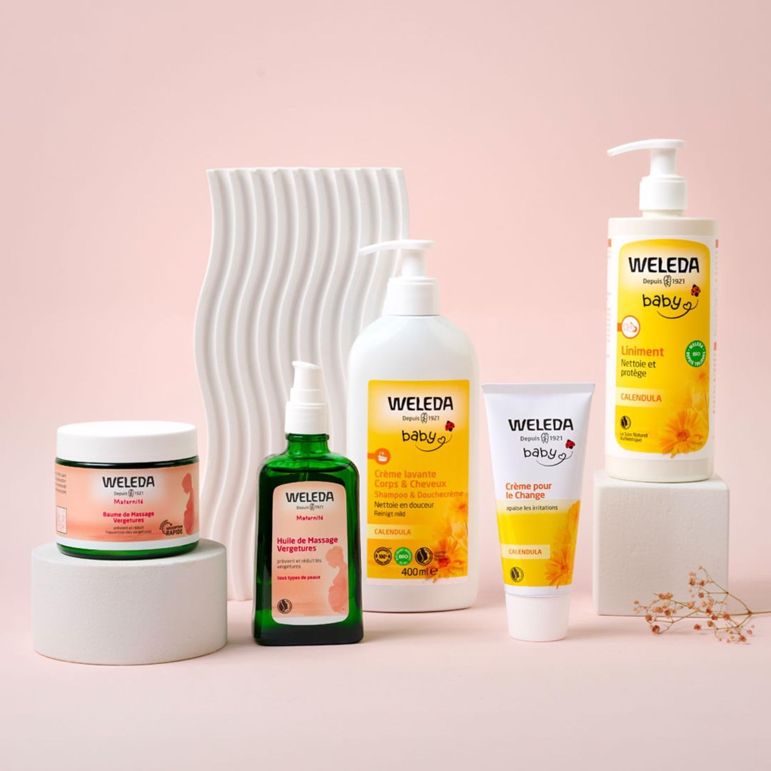Thumbnail 5 de WELEDA Baby Liniment – Soin Nettoyant Pour Le Change, Liniment Bébé Calendula et Huile d’Olive Bio (400 ml)