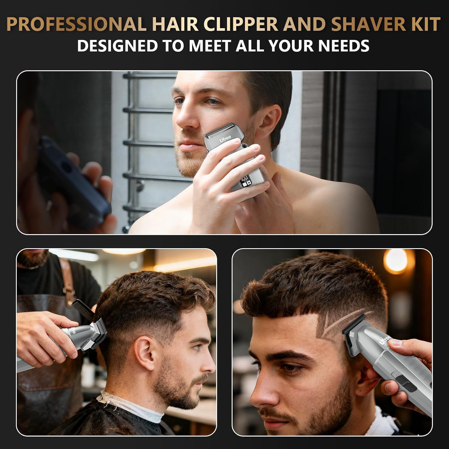 Thumbnail 6 de Ufree Professional Hair Clippers for Men trimmer set ✂