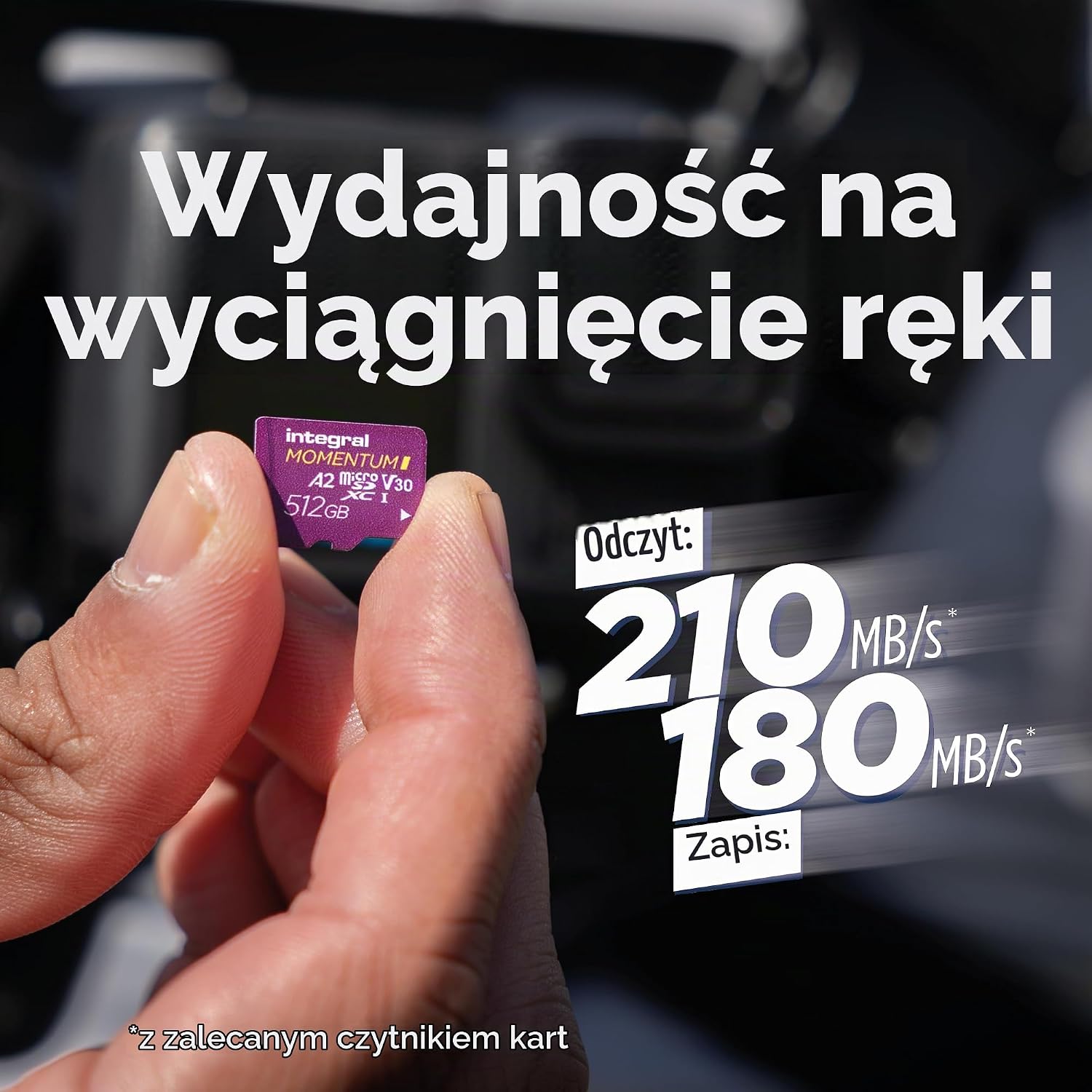 Detalle 2 de Integral Momentum – karta microSDXC 256 GB, V30, U3, A2, do 210 MB/s