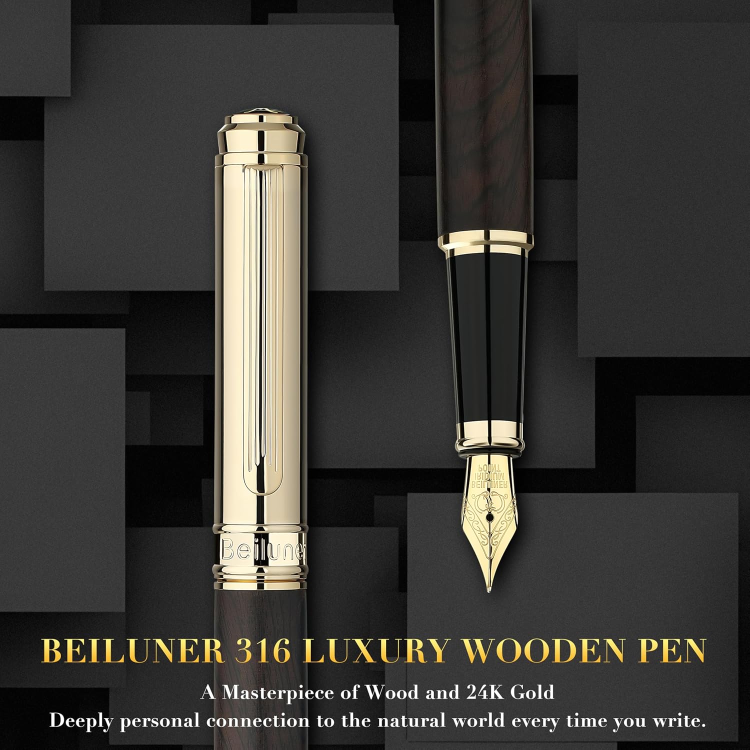 Thumbnail 1 de BEILUNER Fountain Pen, Blackwood