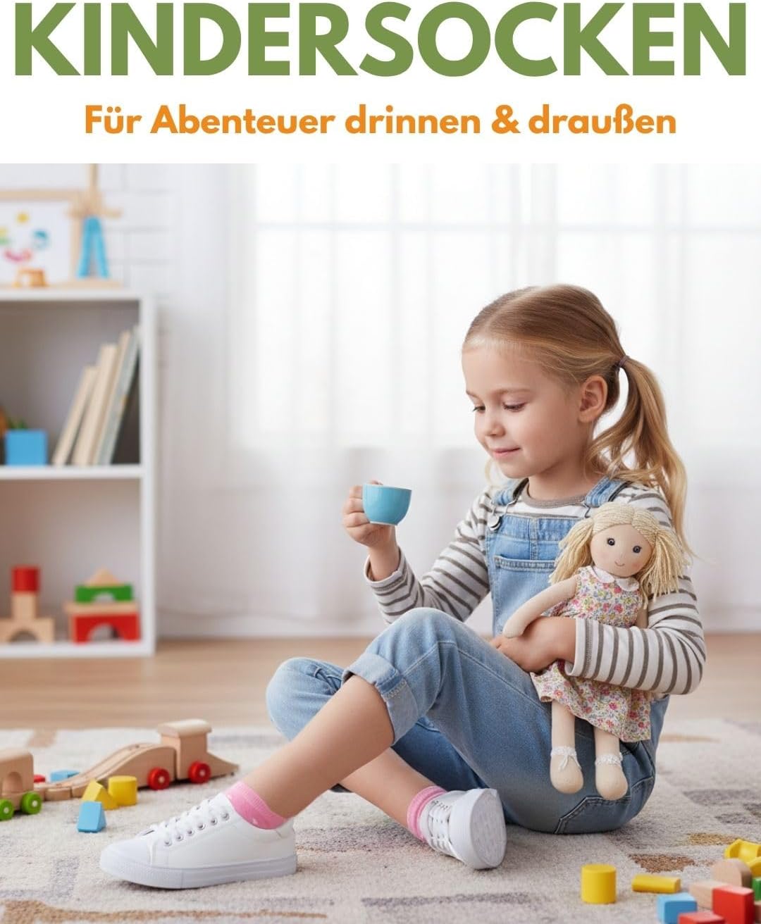Thumbnail 1 de 10 Paar Kinder Sneaker Socken aus Baumwolle für Jungen & Mädchen – atmungsaktiv ohne Gummidruck