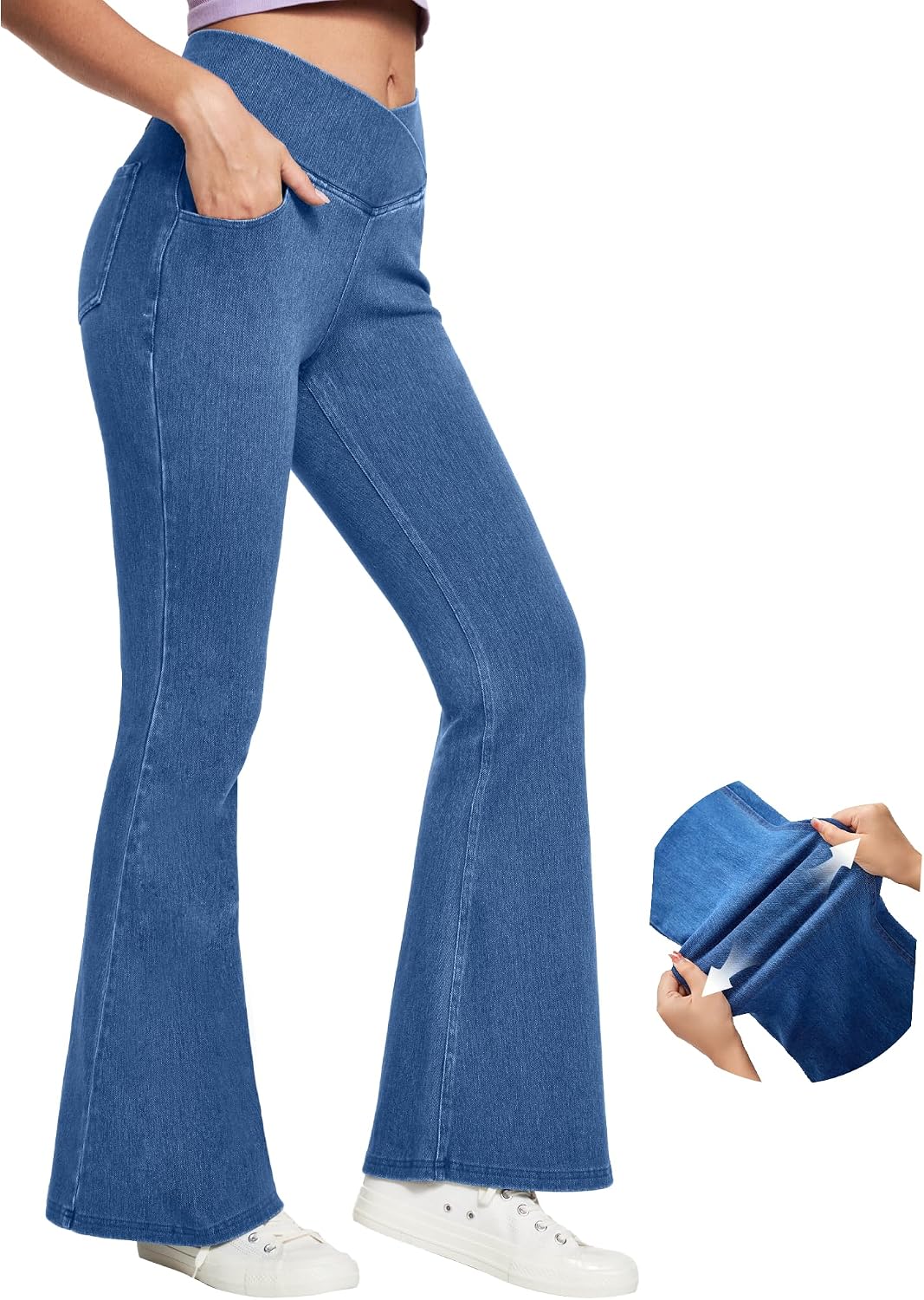 Detalle de IUGA Flare Leggings with Four Pockets