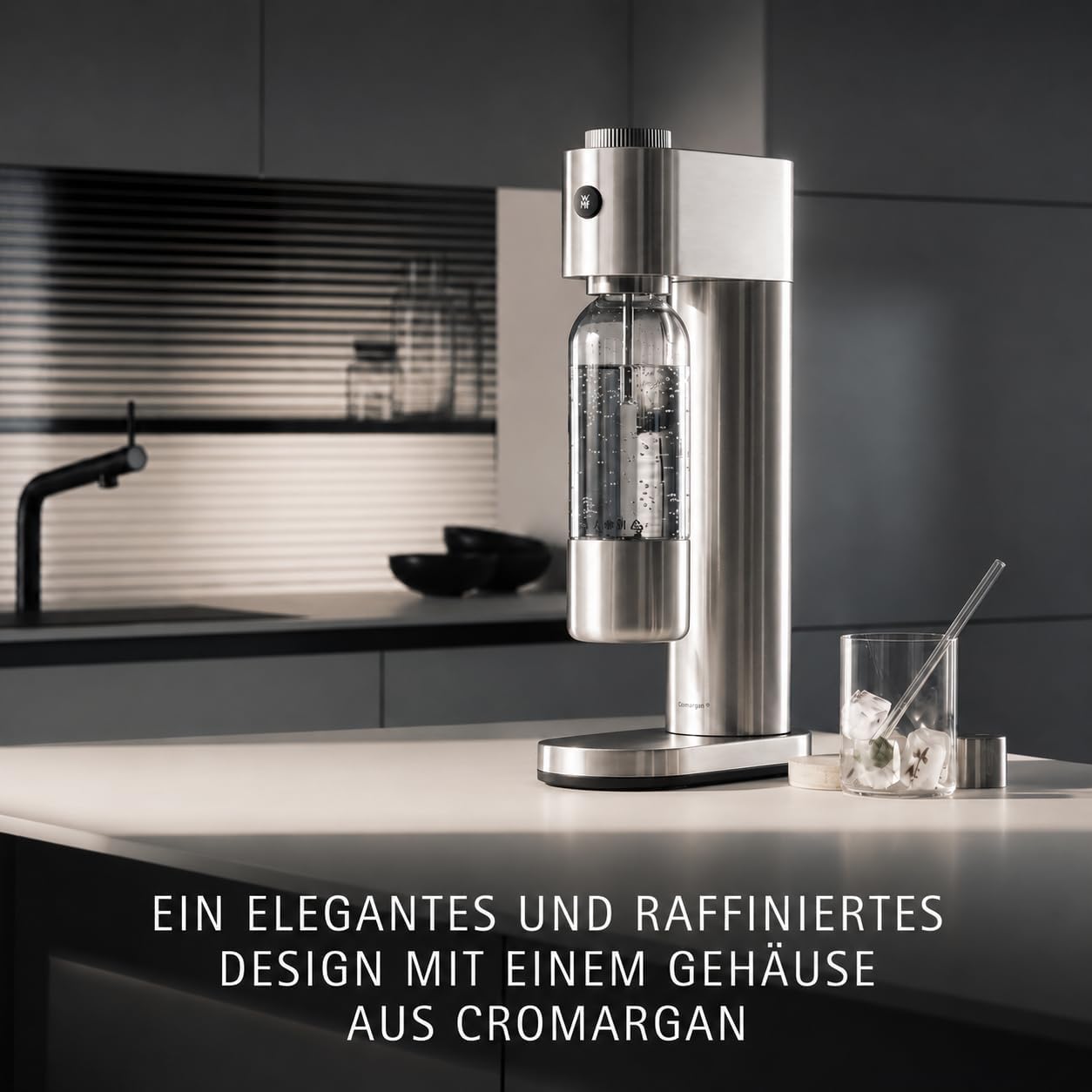 Thumbnail 5 de WMF Element One Wassersprudler – Vollautomatische Edelstahl-Sprudelmaschine, 3 Sprudelgrade, platzsparendes Design