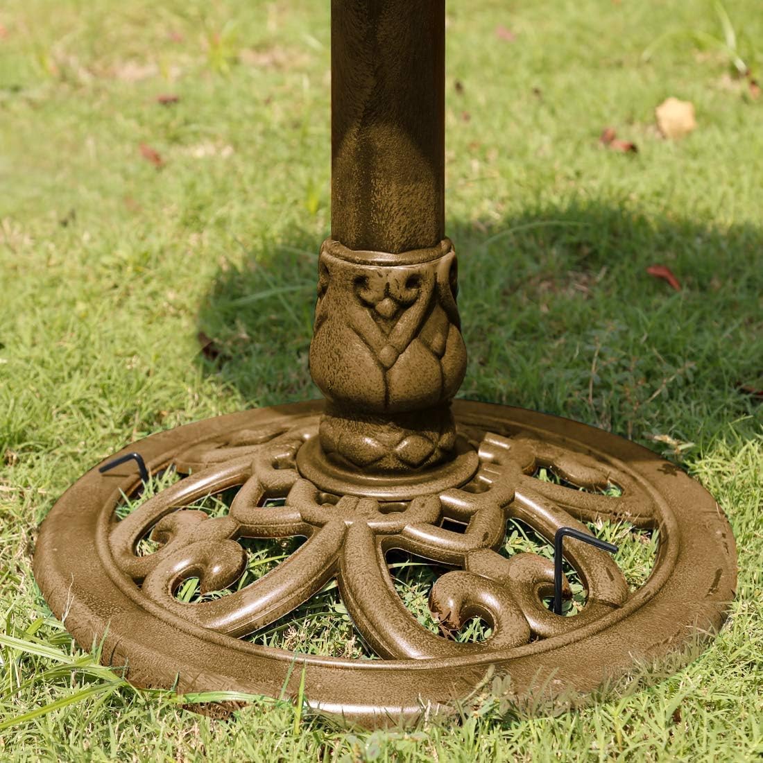 Thumbnail 6 de VIVOHOME Plastic Resin Bird Bath with Solar Fountain: Lightweight Polyresin Garden Feature