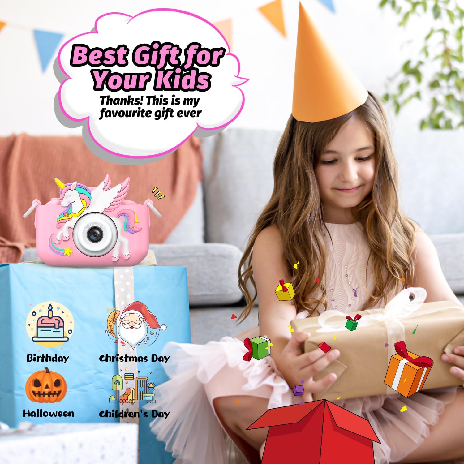 Detalle 2 de Cimizi H33 Kids Camera, Dual Cameras, 12MP Photos and 1080p Video