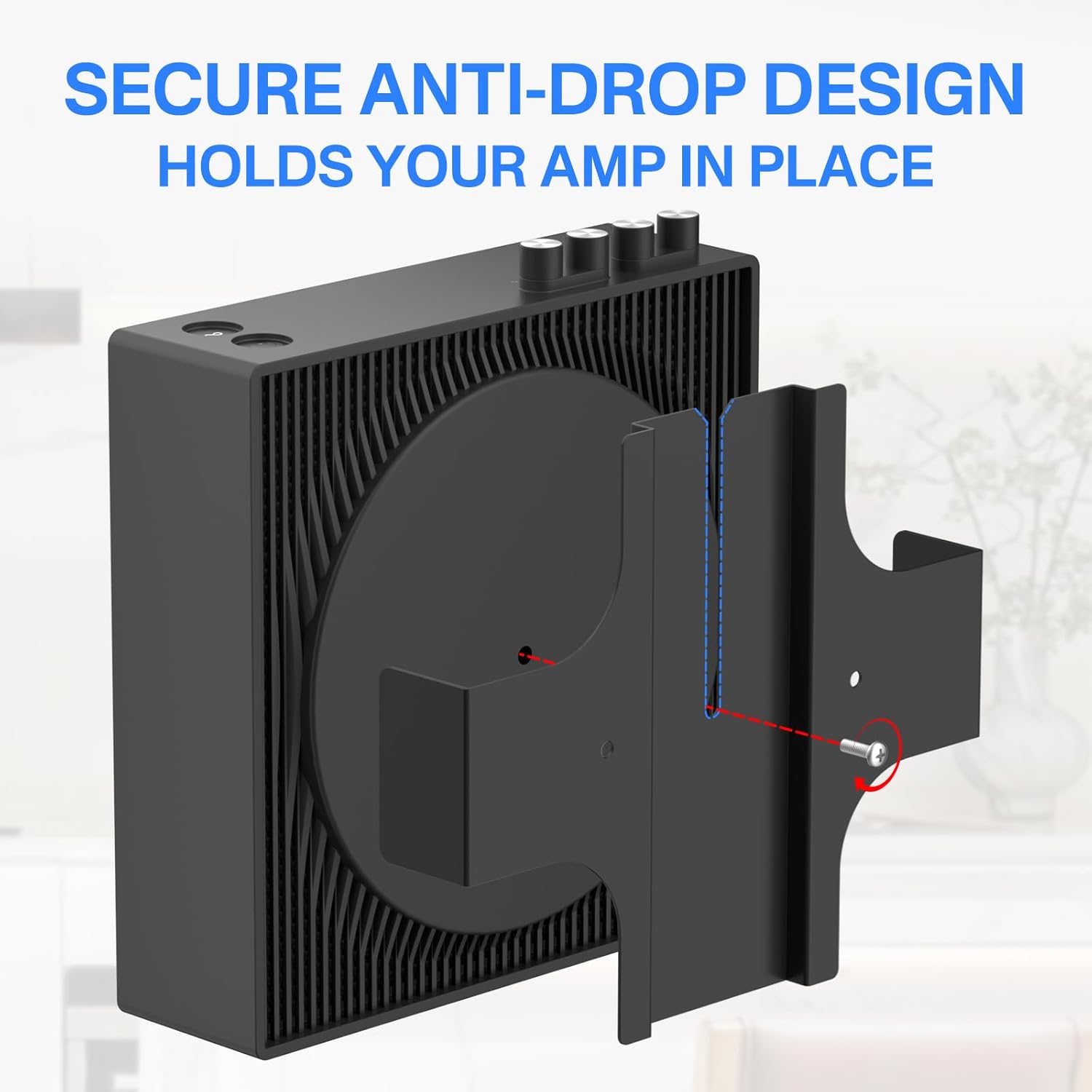 Thumbnail 3 de Dinghosen Wall Mount for Sonos Amp – Slim Black Bracket