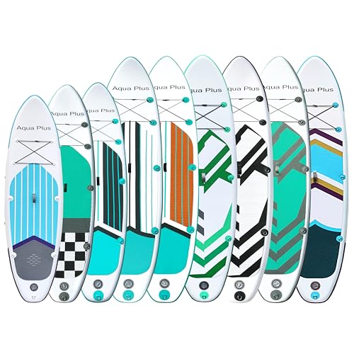 Thumbnail 1 de Aqua Plus Aqua Plus SUP inflable de 15 cm (11' x 33') con paleta ajustable y mochila