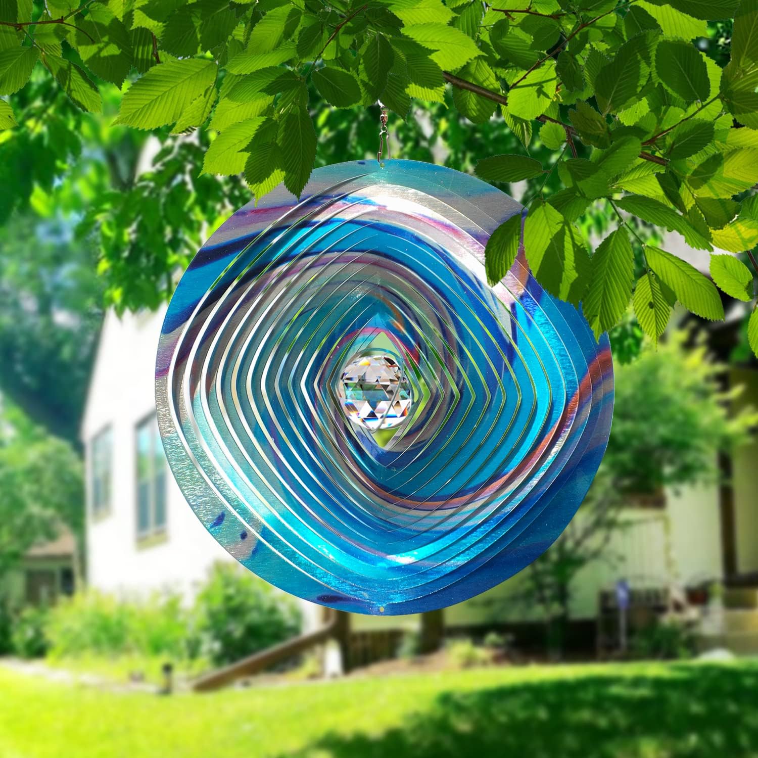 Thumbnail 3 de FONMY Mandala Wind Spinner 12-inch Yard Art