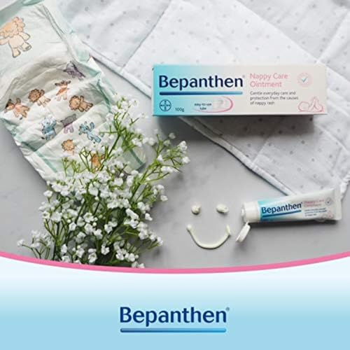 Detalle de Bepanthen Nappy Care Ointment — Nappy Cream with Provitamin B5 for Newborn Skin (100 g)