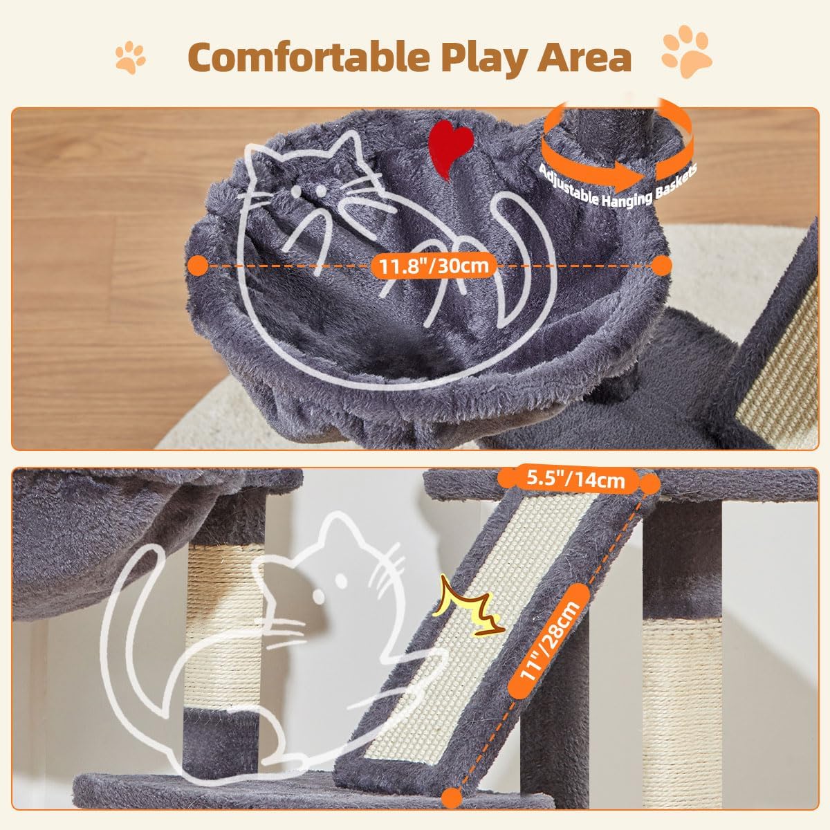 Thumbnail 4 de Taoqimiao MS029SG 98cm cat tree