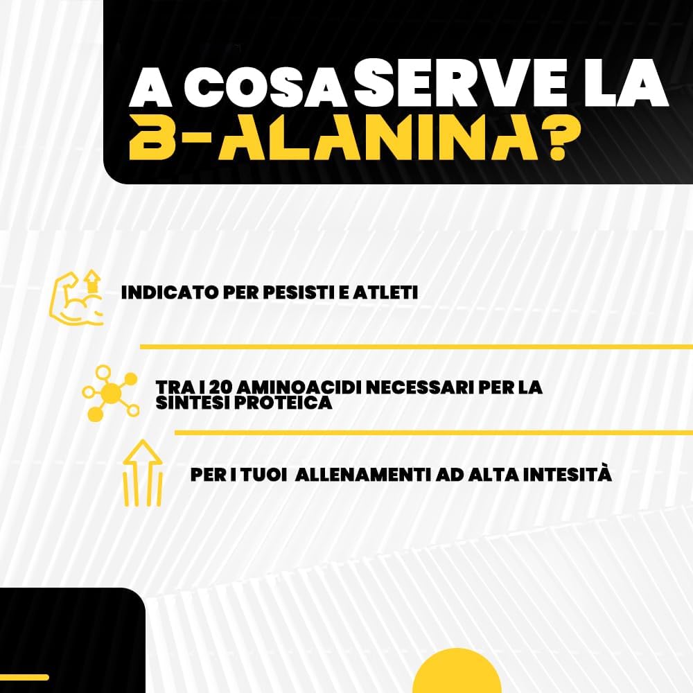Thumbnail 2 de Beta Alanina 120 compresse da 1000 mg | Integratore con Vitamine B1 e B6 per post-allenamento