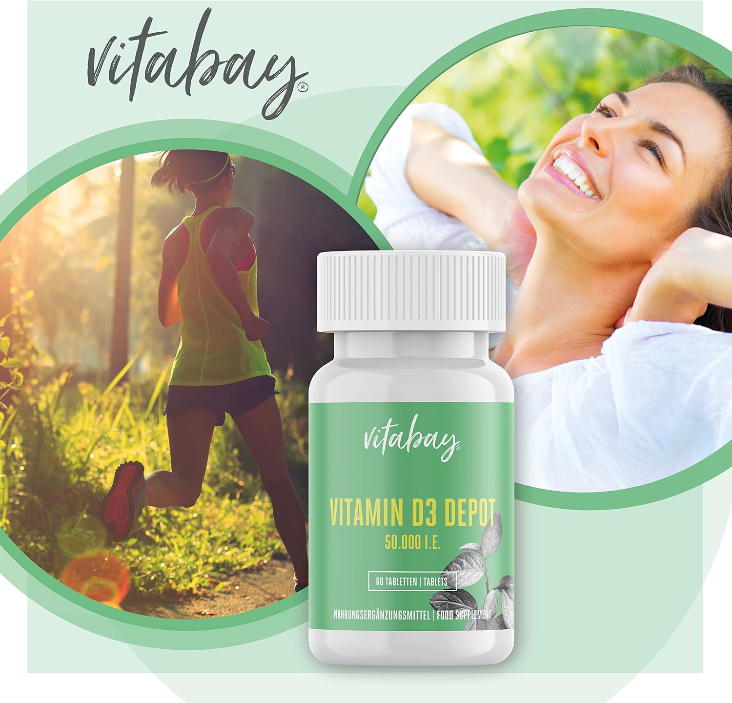 Thumbnail 2 de Vitamine D3 Depot 50.000 I.E. (vit végétal) – 60 comprimés, pour environ 50 jours