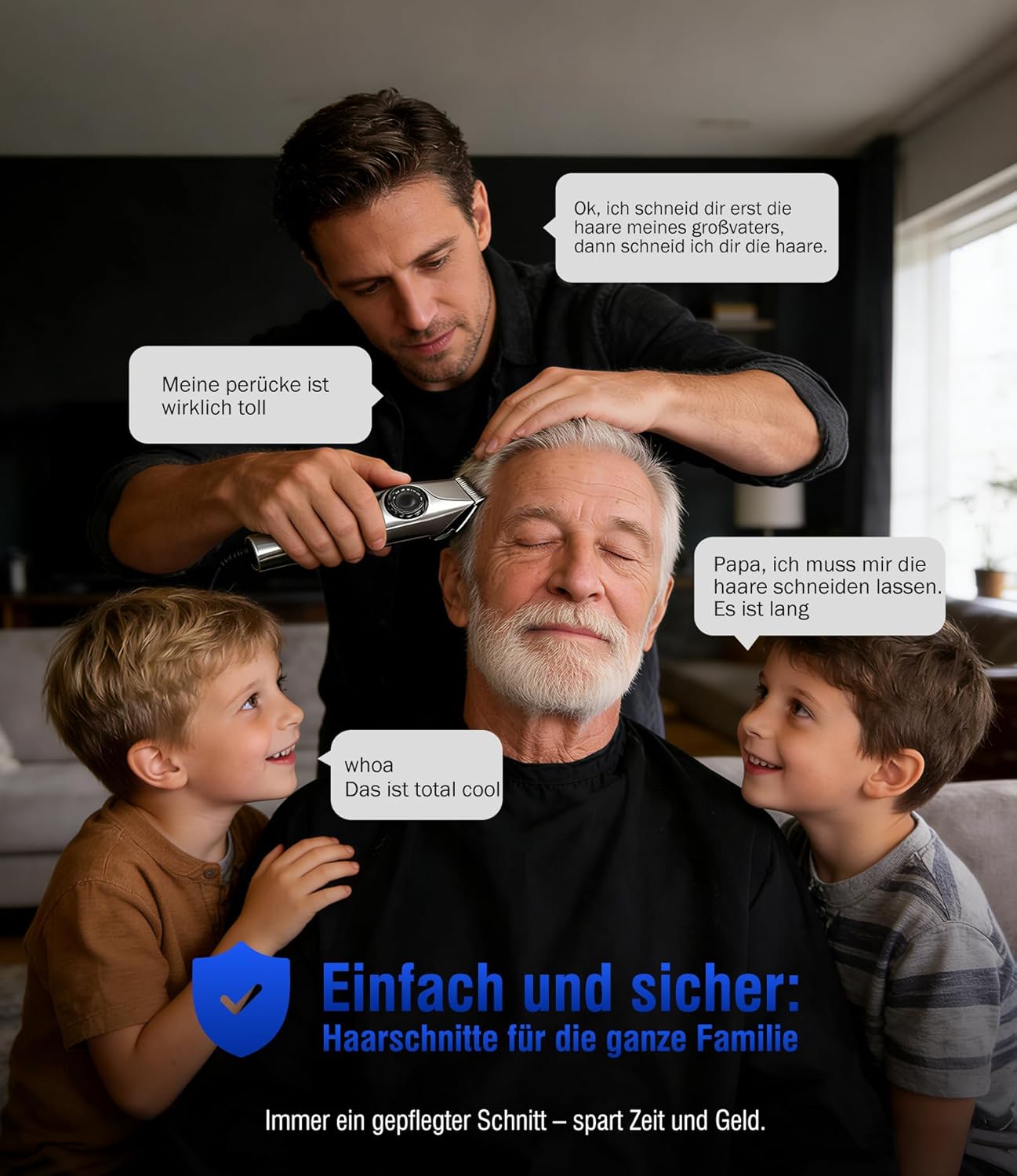 Thumbnail 6 de Profi Haarschneidemaschine mit USB-C & LED-Anzeige – Profi Barber Set mit IPX6, <65 dB