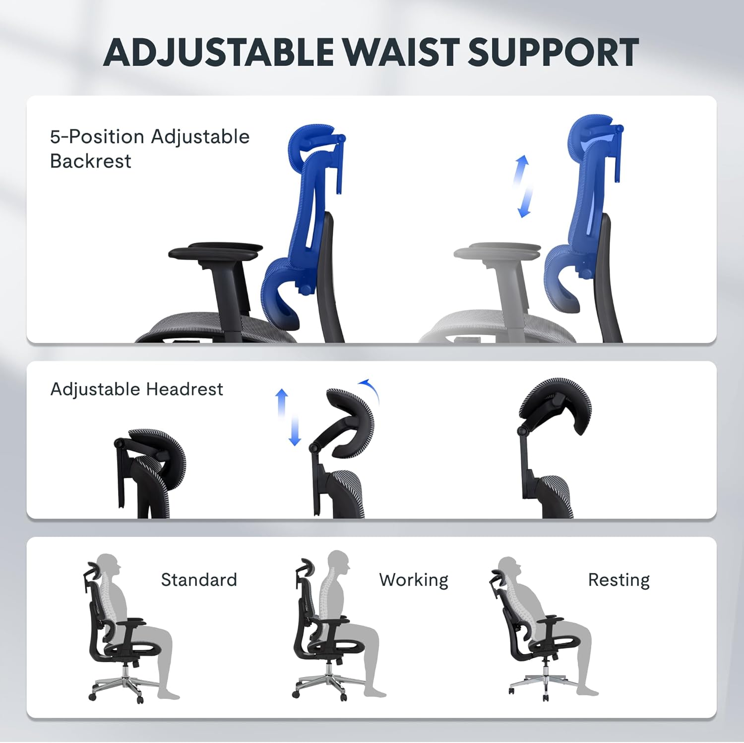 Thumbnail 2 de FLEXISPOT C7 Lite chaise de bureau ergonomique