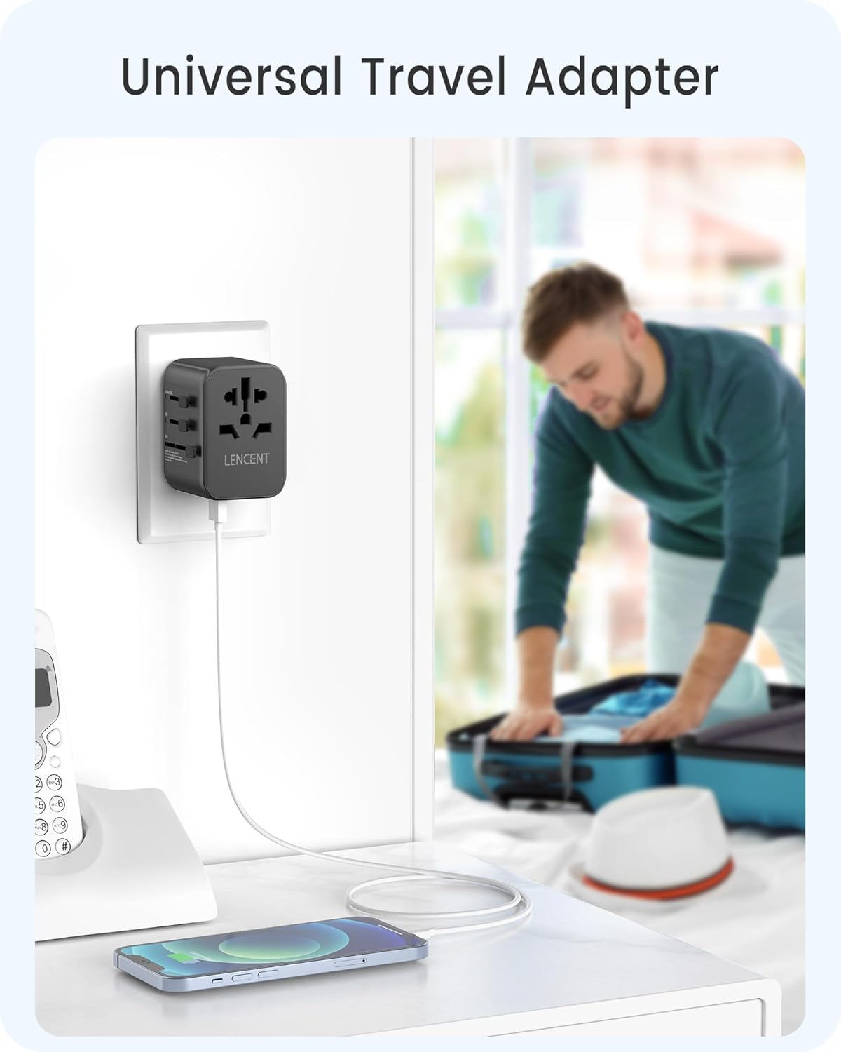 Thumbnail 3 de LENCENT GaN III 30W Reiseadapter Universal