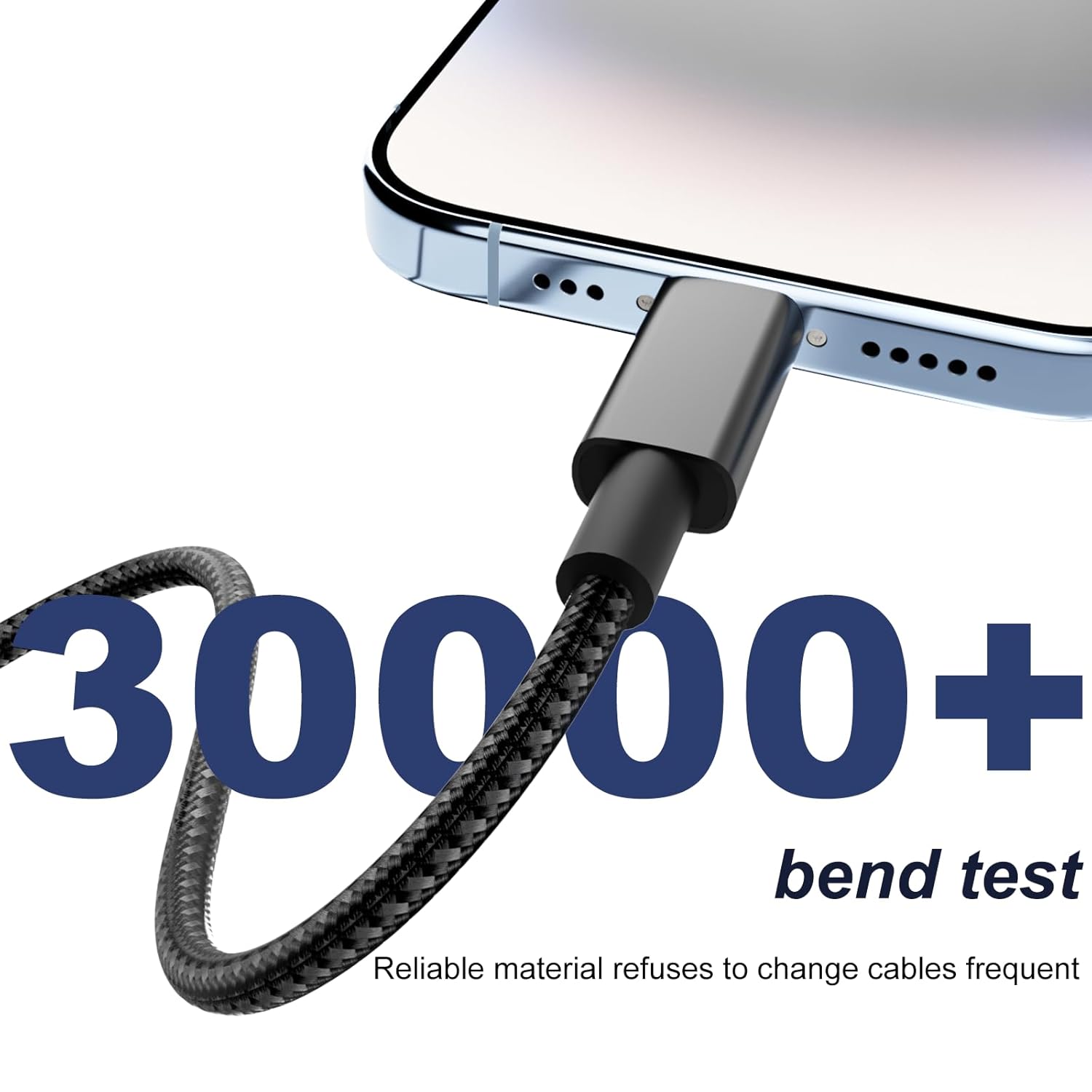 Thumbnail 2 de iPhone Charger Cable 2-Pack (Lightning to USB) – MFi Certified, 1m & 2m, Braided