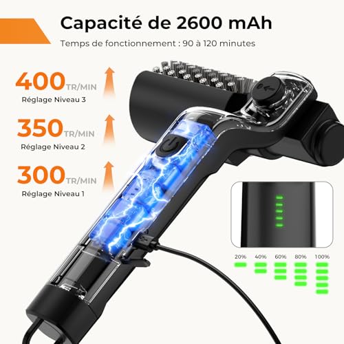 Detalle 2 de YKYI Brosse Barbecue Électrique sans Fil: nettoyage puissant et polyvalent pour grilles