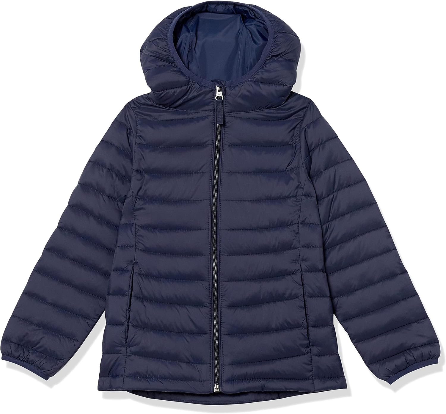 Detalle de Amazon Essentials Mädchen Leichte Wasserabweisende verstaubare Winterjacke mit Kapuze