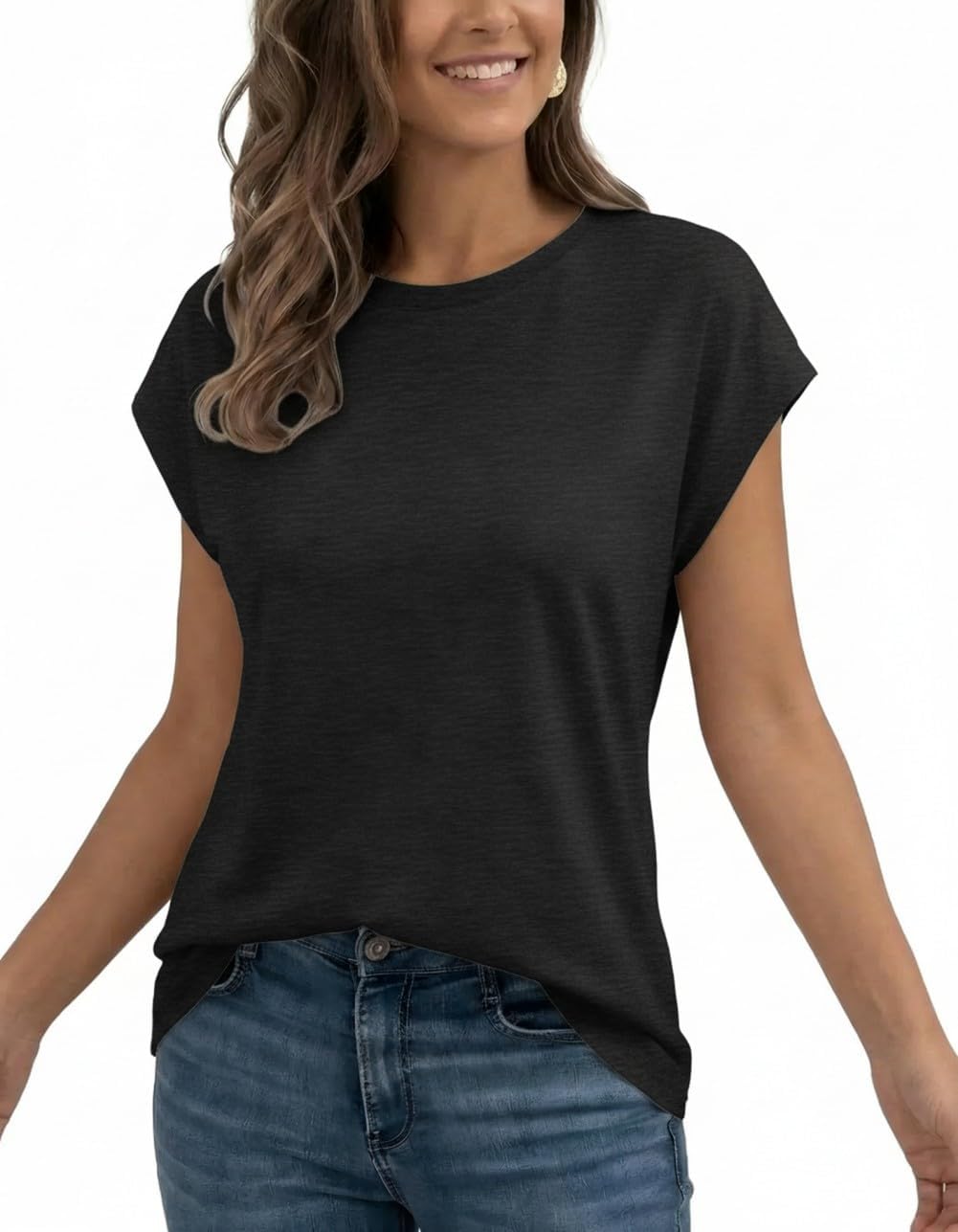 Thumbnail 3 de AirMood Damen-T-Shirt für den Sommer mit Flügelärmeln – lässig & bequem