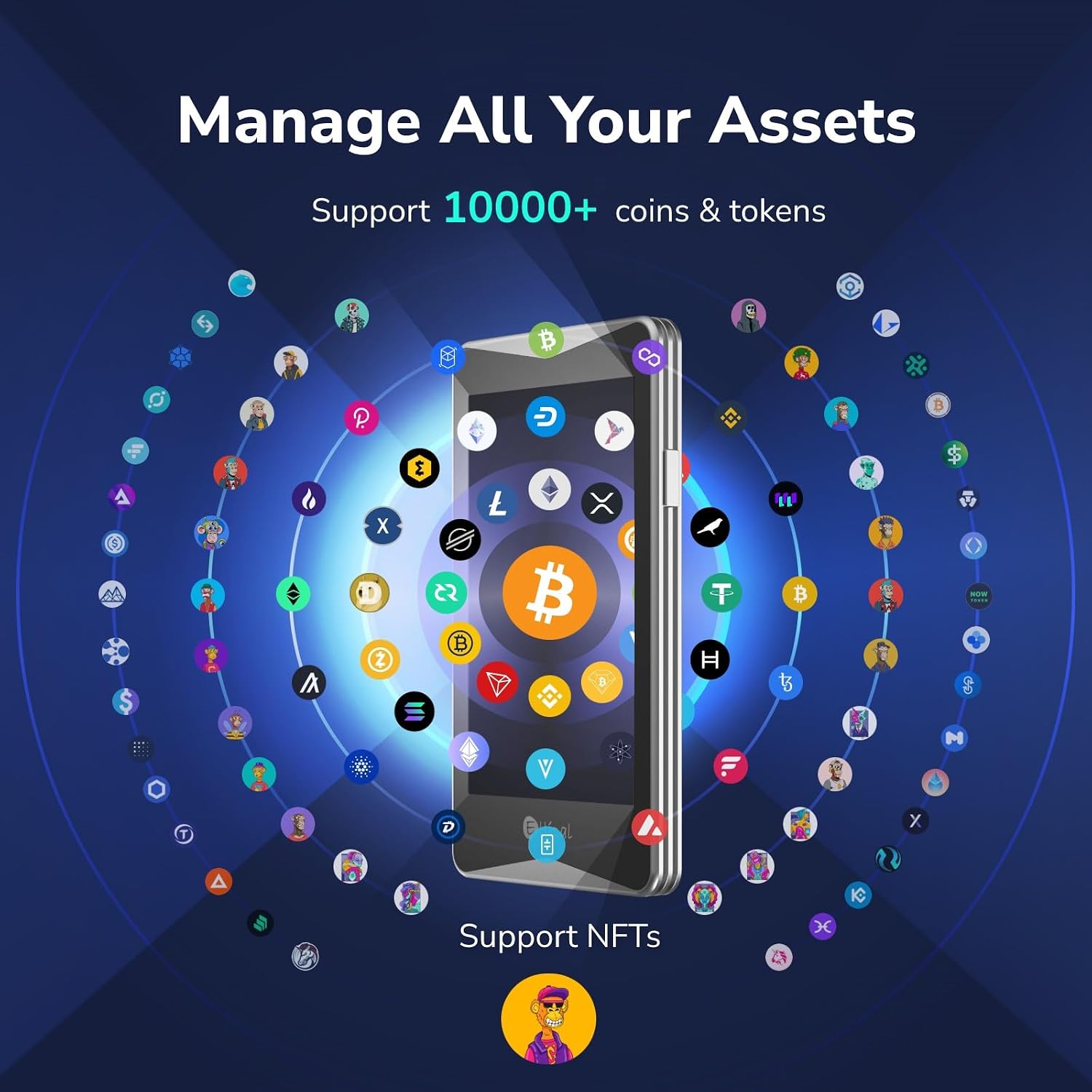 Detalle 2 de ELLIPAL Titan 2.0 crypto cold wallet