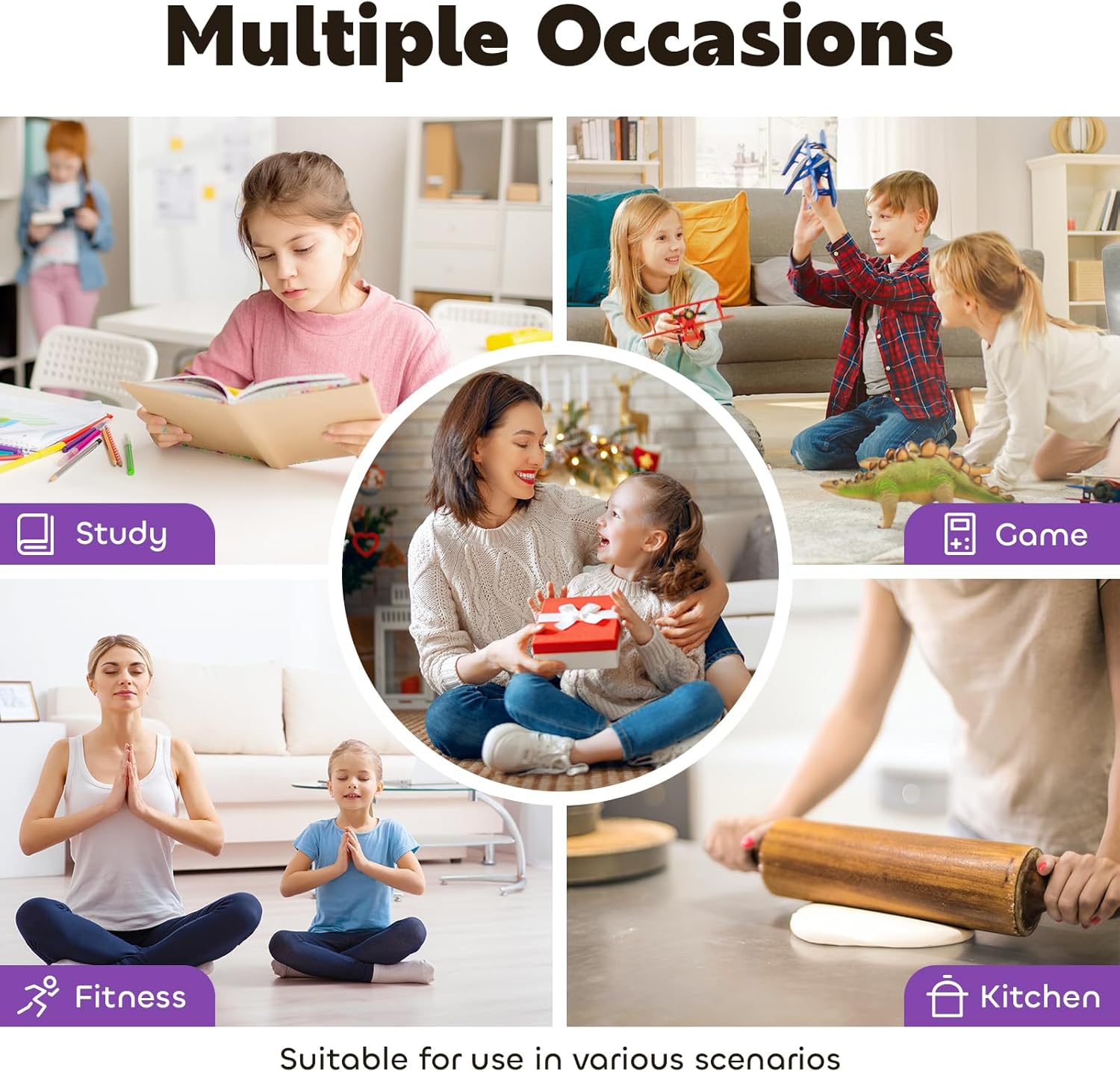 Thumbnail 5 de Conchstar Time Timer Visueller Timer für Kinder – 60 Minuten Countdown, ideal bei ADHS/Autismus | Lila